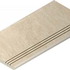 Ступени Италон Материя x2 Магнезио 120 закругленная грип правая 620040000204 бежевый 30x120