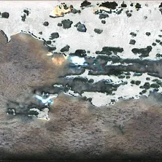 Керамогранит Декор Граффити металл серый светлый 9,9x20