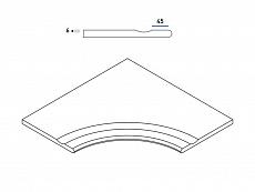 Керамогранит orobico bor.60x60 svasato ang.round 30 30x60