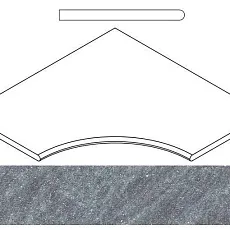 Керамогранит СИЛВЕР БОРТИК 60x60 УГЛ.ЗАКР.30 60x60
