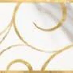 Керамическая плитка Миланезе Дизайн бордюр флорал каррара 6x60