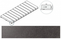 Италон КАРБОН РЕШЁТКА СТРИМ 20 чёрный для улицы для крыльца