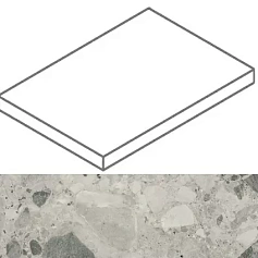 Ступени Континуум Стоун Грэй ступ. угл.лев 33x160