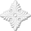 Керамическая плитка Вставка arpeggio Вайт rosette glossy rec. 6x6