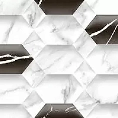 Керамическая плитка Декор gravita 78801846 Карара hexa dec разноцветный 30x90