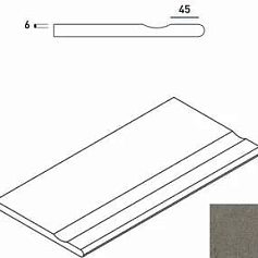 Керамогранит Бортик Италон Дискавер x2 fume bordo svasato round 30x60 30x60