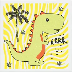 Керамическая плитка Декор kerama marazzi op\a226\5009 Динозаврики 1 матовый 20x20