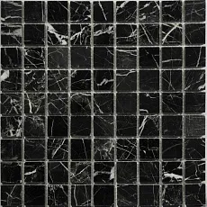 Мозаика nero marquina pol. 30,5x30,5