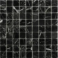 Мозаика nero marquina pol. 30,5x30,5