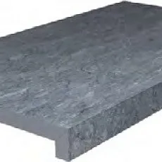 Керамогранит Ступень клеёная тип l Роверелла серый тёмный 34x60