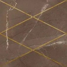Керамическая плитка Миланезе Дизайн/ milanese design Декор Римский Марроне 20x60