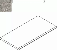 Италон Бортик Италон Discover X2 Grey Bordo Round 30x60 серый 