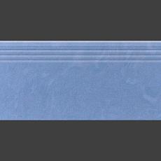 Ступени Амба Синий с насечками 30x60