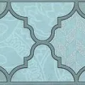 Керамическая плитка Бордюр Фоскари бирюзовый 5,4x25