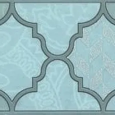 Керамическая плитка Бордюр Фоскари бирюзовый 5,4x25
