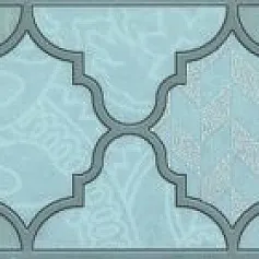 Керамическая плитка Бордюр Фоскари бирюзовый 5,4x25