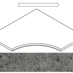Керамогранит ГРЭЙ БОРТИК 60x60 УГЛ.ЗАКР.30 60x60