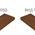 Ступени Серфейс/ surface Кортен Ступ.60 Угл.лев 33x60