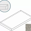 Керамогранит Ступень Италон Дискавер/ discover x2 grey scalino angolare sx 33x60 33x60