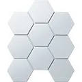 Мозаика Хексагон big Вайт Матт 25,6x29,5