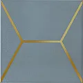Керамогранит Декор Витраж голубой 15x15