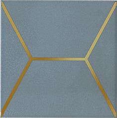 Керама Марацци Декор Витраж голубой голубой 