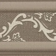 Керамическая плитка винтаж коричневый бордюр 01 7,5x25