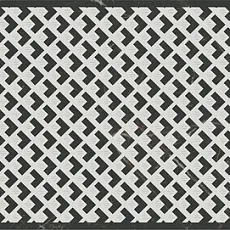 Керамическая плитка Декор Келуш 3 черно-белый 14x34