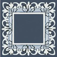 Керамическая плитка Декор Алмаш синий 9,8x9,8