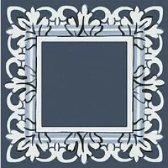 Керамическая плитка Декор Алмаш синий 9,8x9,8