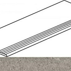 Керамогранит Ступень Италон Дискавер grey gradino 30x120 натуральный 30x120