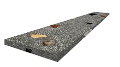 ColiseumGres ColiseumGres Палладио Блэк угловая левая 620070002374 черный чёрный 