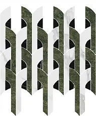 Керамическая плитка Декор kerama marazzi id148 Риальто Нобиле 2 наборный лаппатированный 30x34.5