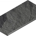 Бортик Италон Материя/ materia x2 Титанио Закругленный 620090001204 Черный 30x120