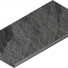 Бортик Италон Материя x2 Титанио закругленный 620090001204 черный 30x120