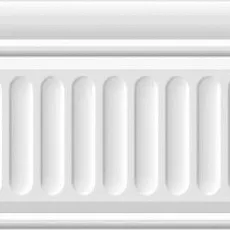 Керамическая плитка Бордюр Бланше белый структурированный 9,9x20