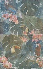 Керама Марацци Панно Пальмовый лес зеленый для ванной для туалета