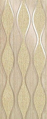Атлас Конкорд Синуа Вейв Крема 20х50 бежевый для гостиной для кухни для квартиры для ванной