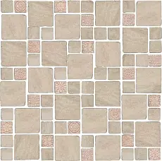 Керамическая плитка Декор kerama marazzi mbd008 Риальто Антика 4 мозаичный бежевый матовый 30x30