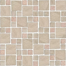 Керамическая плитка Декор kerama marazzi mbd008 Риальто Антика 4 мозаичный бежевый матовый 30x30