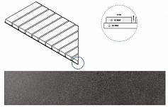 Италон КАРБОН РЕШЁТКА СТРИМ 10 ЛЕВ чёрный для улицы для крыльца