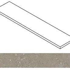 Ступени Атлас Конкорд Ринашенте Фьюжн Аггломерейт Дарк угловая правая 620070003269 серый 33x120