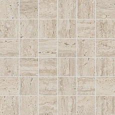 Декор Керама Марацци kmd2msa008gr Про Травертин мозаичный бежевый светлый матовый обрезной 30x30